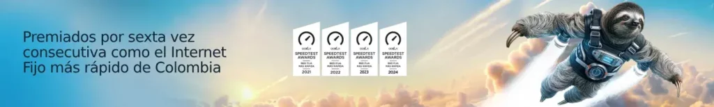 internet hogar premiado por Ookla como el más rápido de Colombia