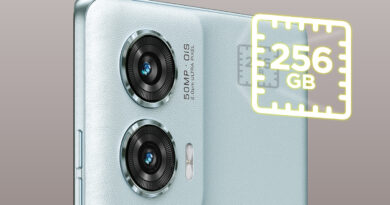 Celular con 256GB de almacenamiento
