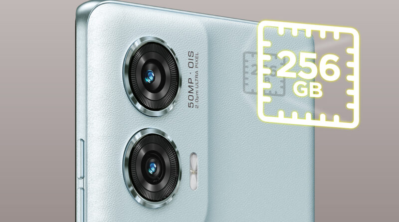 Celular con 256GB de almacenamiento