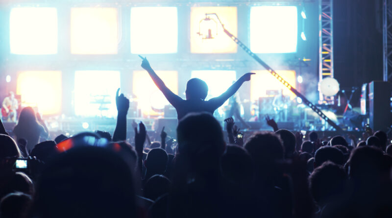 Gente en concierto