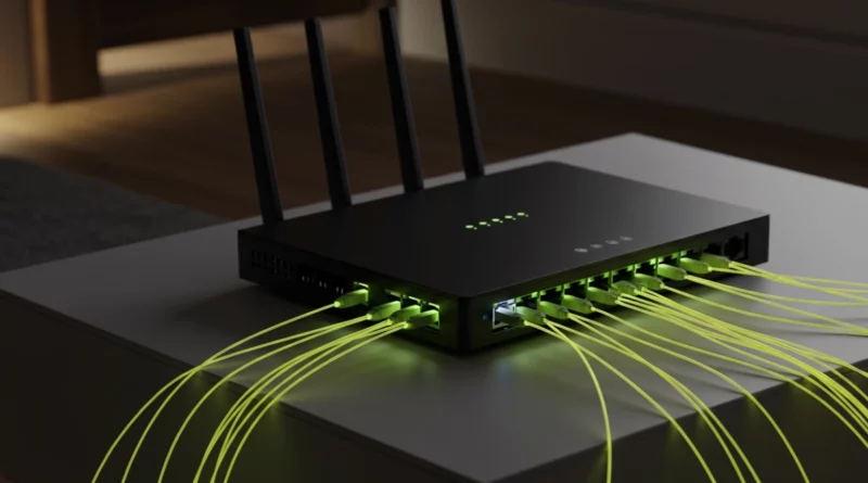 Router para fibra óptica